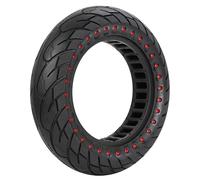ANSENI Ruedas Macizas 10Pulgadas(10x2.125) Rueda de Repuesto Antipinchazos | Compatible con Xiaomi 4 Lite (2nd Gen), Smartgyro Ziro,Vivobike S2 Max, S3 Max,Navee V25i Pro,Rueda Patinete(Punto Rojo 1Ud)