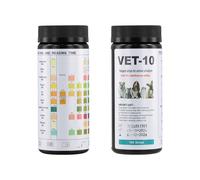 Anseom 100 Tiras Test de Orina para Perro y Gato, UTI Análisis Tiras para 10 Parámetros, Pruebas de Salud de Orina para Mascotas