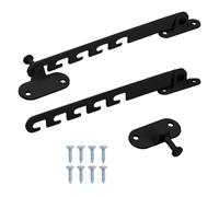 Anseom 2 Pcs Limitador de Ventana Abatible, Limitador Apertura Ventanas Retenedor Ventana con Tornillos, Bloqueo de Seguridad Restrictor de Ventana para Ajustar Las Aberturas de Las Ventanas (16.5cm)