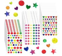 Anseom 2052 Piezas/36 Hojas Pegatinas de Estrellas Láser Coloridas Recompensa Niños Pegatinas de Recompensa Autoadhesivas Pegatina con Purpurina Pequeña pegatina para Aulas, Oficina