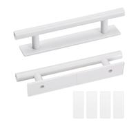 Anseom 2pcs 150 mm Adhesivo Manijas, Dormitorios Manija Autoadhesiva Tiradores Armarios Tiradores de Puerta Autoadhesivos para Armario de Cajón de Armario de Cocina