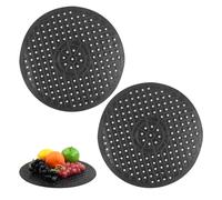 Anseom 2Pcs Alfombrillas de Goma para Fregadero Alfombrilla Fregadero Cocina Protector de Fregadero de Cocina Alfombrilla para Fregadero Antideslizante para Fregaderos y Encimeras de Cocina,31x31cm