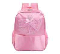 Anseom Bolsa de Ballet Baile Niña, Princesa Mochila de Danza Bolsa de Baile Mochila Escolar para Niñas Pequeñas con Correa Ajustable y Cremallera Fácil para Ballet Danza Deporte (Rosa)