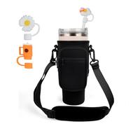 Anseom Bolsa de transporte para botella de agua Stanley con correa ajustable para Stanley Cup con tapa para pajita y mosquetón para accesorios Stanley Cup
