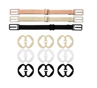 Anseom Clip Sujetador Clips de Hebilla de Sostén para Mujeres 12 Pcs Clips de Sujetador Ajustables Clip Sujetador Espalda para Fijar la Correa de Sujetador