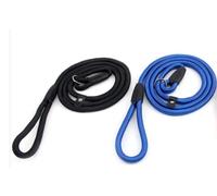 Anseom Correa Retriever 2Pcs Correa Perros, Correa de Adiestramiento, Correa de Entrenamiento, Correa Multifunción, Anti-Tirón Correa Adiestramiento para Perros Medianos y Grandes-1,3m (Negro+Azul)
