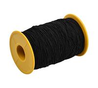 Anseom Hilo Elástico, 0.5mmx 320m Cordón Elástico Cuerda Elástica Elastico Pulseras para Hacer Pulseras Costura Manualidades DIY Abalorios (Negro)