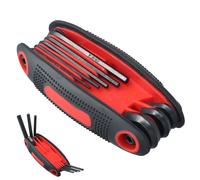 Anseom Llave Allen Plana Juego de llaves Hexagonales Plegables Llaves Allen Profesionales Juego de Herramientas de Controlador Portátil Métrico para Montaje de Muebles Bricolaje del Hogar