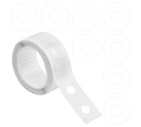 Anseom Paquete de 250 Anillos de Refuerzo Adhesiva, Pegatinas de Refuerzo de Agujeros Arandela de Refuerzo Etiqueta para Papel de Hojas Sueltas, 15mm de diámetro (Transparente)