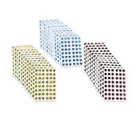 Anseom Pegatinas de Estrellas Láser Coloridas Recompensa Niños Pegatinas de Recompensa Autoadhesivas Pegatina con Purpurina Pequeña pegatina para Aulas, Oficina (3 tipos de estrellas)