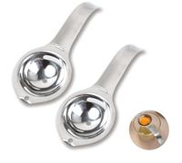 Anseom Separador de Huevos, 2 Pcs Separador de Clara de Yema de Huevo Separador de Clara de Huevo para Utensilios de Cocina para Hornear Herramienta para Hornear de Cocina