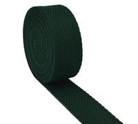 AnseTendencia 10 metros algodón correas 25mm milímetros para bolsos hechos a mano mochila asa bandolera ajustable costura suministros creativos cinta creaciones verde imperio