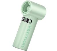 Mini Ventilador de Mano Vention PBEG0-ML Verde 100 Velocidades USB-C Batería 3000mAh Display LED