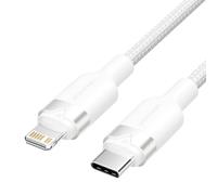Cable usb tipo-c lightning vention lalwf/ usb tipo-c macho - lightning macho/ 27w/ 480mbps/ 1m/ blanco