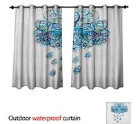 Anshesix Nature - Cortinas Protectoras para Exteriores, Ultravioleta, diseño de Paisaje de otoño