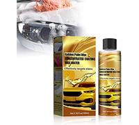 Anshka Golden Carnauba - Cera para lavado de coches, limpiador y pulimento, removedor de manchas de coche multifuncional, para lavado y encerado, brillo, manchas exteriores de coche (1 unidad)