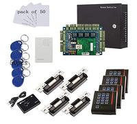 ANSI Standard North American Heavy Duty Electric Strike Lock TCPIP 4 puertas sistemas de control de acceso 110V Power Box Keypad Reader (teléfono APP puerta abierta remotamente)