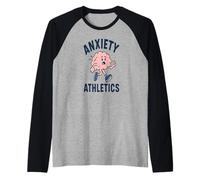 Ansiedad Atletismo Cerebro Correr Ejerc Camiseta Manga Raglan