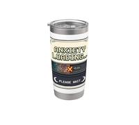 Ansiedad Cargando, Por Favor Espere Funny Mental Health Vaso térmico de acero inoxidable de doble pared