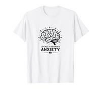 Ansiedad de Origen Local Cerebro Salud Mental Humor Camiseta, Hombre, Blanco, 3XL