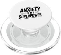 Ansiedad es mi Superpotencia Cita Motivacional PopSockets PopGrip para MagSafe