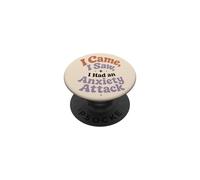 Ansiedad Humor Cita Retro Salud Mental Sarcástico Dicho PopSockets PopGrip Adhesivo