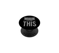 Ansiedad Humor Texto Divertido Espera Déjame Pensar Demasiado Esto PopSockets PopGrip Adhesivo