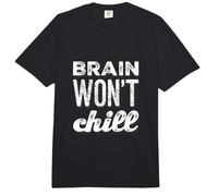 Ansiedad Humor Texto Divertido Pensamiento excesivo El Cerebro no se Comfort Colors Adult Heavyweight T-Shirt
