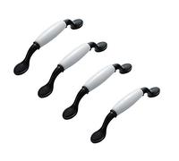 ANSIEDIO 4 piezas Tirador de Cerámica de Aleación de Aluminio para Muebles, 128mm Pomos y Tiradores de Cerámica para Puertas de Armario, Cajones, Armarios, Muebles