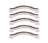 ANSIEDIO 5pcs Pomos y Tiradores de Armario de Cristal con Diamantes de Imitación Modernos, para Muebles, Puertas, Armarios, Tiradores Cocina, 96mm