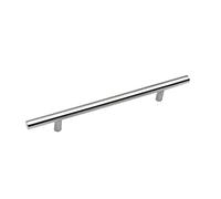 ANSIEDIO 6 Piezas Tiradores Cocina Tiradores Armarios en Forma de T-barra Acero Inoxidable, Plata (128mm Distancia de agujeros)