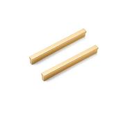 ANSIEDIO Cepillado Oro Tiradores Cocina, Tiradores para Cajones, Armario, Mueble de Cocina, Baño, Dormitorio, 128 mm, 2pcs