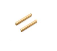 ANSIEDIO Cepillado Oro Tiradores Cocina, Tiradores para Cajones, Armario, Mueble de Cocina, Baño, Dormitorio, 96 mm, 2pcs