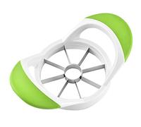 ANSIEDIO Cortador de Manzanas, 18 x 10,5 x 5,5 cm, Acero inoxidable/Plástico, 8-rebanadas, Verde