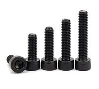 ANSIEDIO M8 Tornillos Allen Negro Tornillos de Cabeza Hexagonal Interior de Acero Carbono Hex Socket Cap Tornillos de Alta Resistencia - M8×65mm,5 pcs