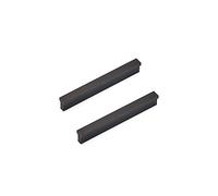 ANSIEDIO Negro Mate Tiradores Cocina, Tiradores para Cajones, Armario, Mueble de Cocina, Baño, Dormitorio, 96 mm, 2pcs