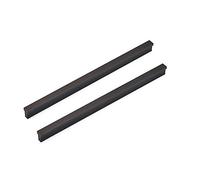 ANSIEDIO Negro Mate Tiradores Cocina, Tiradores para Cajones, Armario, Mueble de Cocina, Baño, Dormitorio, 192 mm, 2pcs