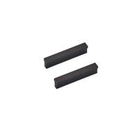 ANSIEDIO Negro Mate Tiradores Cocina, Tiradores para Cajones, Armario, Mueble de Cocina, Baño, Dormitorio, 64 mm, 2pcs