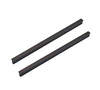 ANSIEDIO Negro Mate Tiradores Cocina, Tiradores para Cajones, Armario, Mueble de Cocina, Baño, Dormitorio, 256 mm, 2pcs