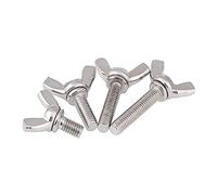 ANSIEDIO Perno de Ala Sujetadores - M6 M8 M10 de Diferentes Longitudes Acero Inoxidable Pernos de Mariposa Rosca Completa Tornillos de Mano, M6×35mm,5 pcs