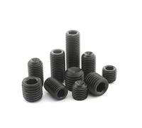 ANSIEDIO Tornillos Allen Negro Cup Point Grub Tornillos de Acero Carbono Tornillos Prisioneros de Cabeza Hexagona - M8×10mm,20 pcs