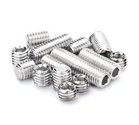 ANSIEDIO Tornillos Allen Sin Cabeza Grub Tornillos de Acero Inoxidable Tornillos Prisioneros de Cabeza Hexagona - M8×25mm,10 pcs