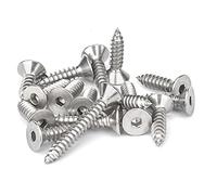 ANSIEDIO Tornillos Autoroscantes de Cabeza Plana de Acero Inoxidable Tornillos para Madera Tornillos Hexagonal Interior de Cabeza Avellanada, M5×30mm,20 pcs