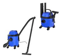 ANSIMIDA 3 in 1 Aspiradora, 1500 W Aspiradora en seco y en húmedo, 16 kPa, 15 litros, 1.5M de Fuelle, 4 Ruedas Desmontables, Filtro HEPA para Hogar Patio Garaje Taller