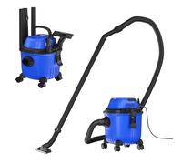 ANSIMIDA Aspirador en Seco y Húmedo 3 en 1 Potente - Depósito Total de 15L, Sólidos y Líquidos, Lava Aspiradora 220V 1500W para Hogar, Patio, Garaje, Taller