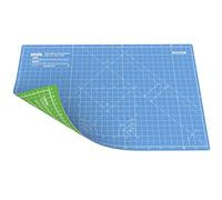ANSIO A3 de doble cara Autocuración 5 capas de tapete de corte Imperial / Métrico - 17 pulgadas x 11 pulgadas (44 cm x 29 cm) - Azul cielo/Verde lima