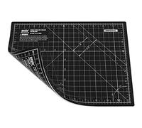 ANSIO Alfombrilla de corte para manualidades, autorreparable, tamaño A4, doble cara, 5 capas, acolchado, costura, álbumes de recortes, tela y manualidades, imperial/métrico, 29 cm x 21 cm, color negro