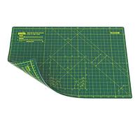 ANSIO Base De Corte A3 Doble Cara Auto Curación 5 Capas Para Costura y Manualidades - Imperial/Métrica 17 x 11 pulgadas / 42 x 27 cm- Verde/Verde