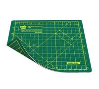 ANSIO Base de corte A5 doble cara auto curación 5 capas para Costura y Manualidades - Imperial/métrica 8 x 7 pulgadas / 22 x 18 cm - Verde