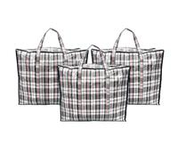 ANSIO Bolsas de almacenamiento de ropa reutilizables con cremalleras, ideales para mudanzas, ropa y armario (60 x 25 x 50 cm) (paquete de 3)